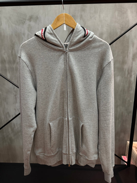 BAPE SHARK ZIP JACKET GREY