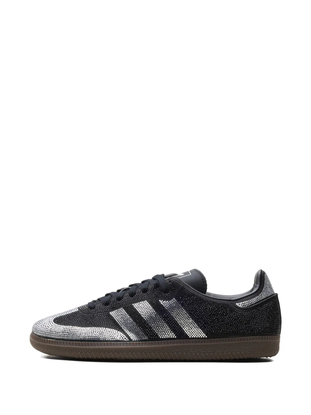 ADIDAS SAMBA BLACK SILVER RHINESTONES