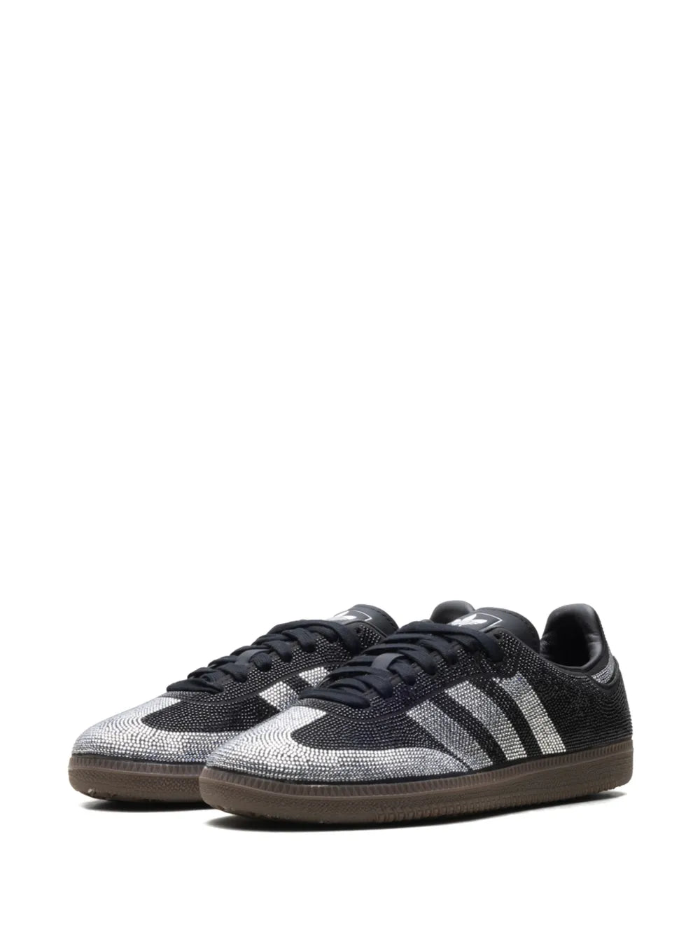 ADIDAS SAMBA BLACK SILVER RHINESTONES