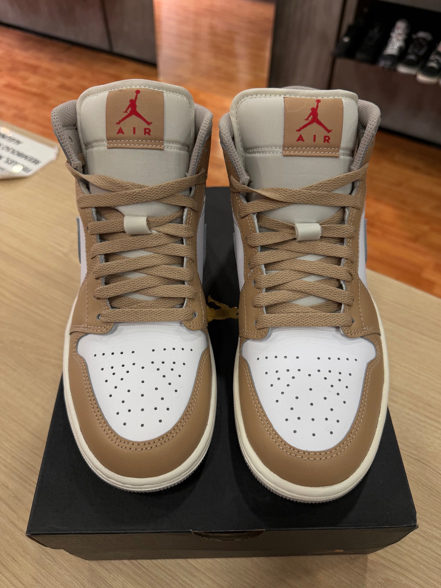 JORDAN 1 MID HEMP WHITE
