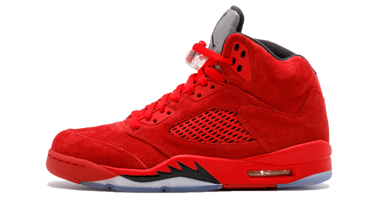 JORDAN 5 RED SUEDE (DE USO)