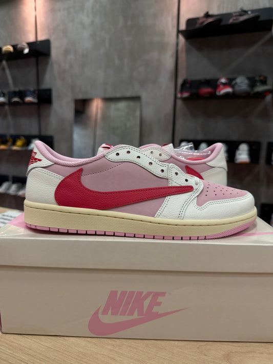 JORDAN 1 LOW TRAVIS SCOTT TROPICAL PINK