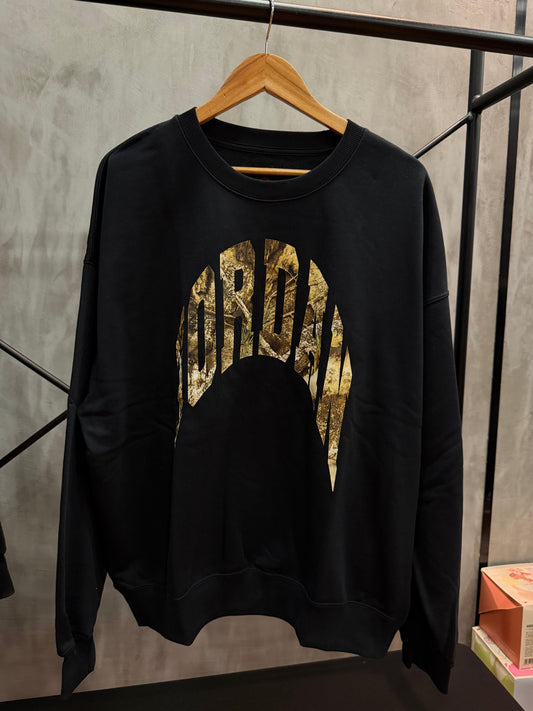 CREWNECK BLACK JORDAN CAMO