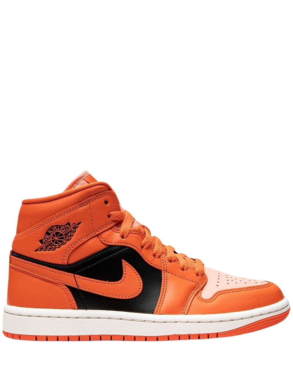 Jordan 1 Mid Rush Orange Crimson Bliss