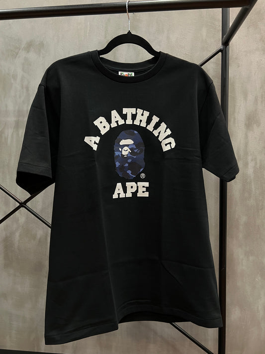 BAPE TEE CAMO BLUE HEAD