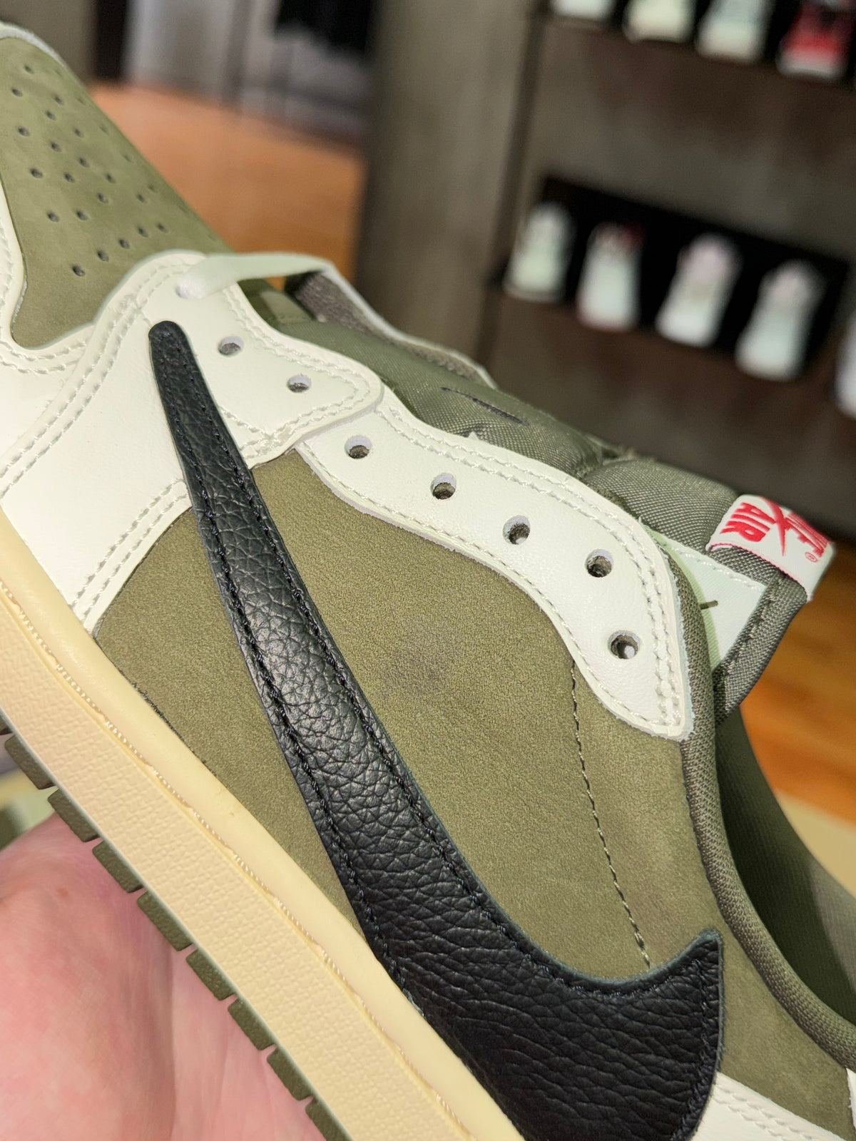 JORDAN 1 LOW TRAVIS SCOTT MEDIUM OLIVE