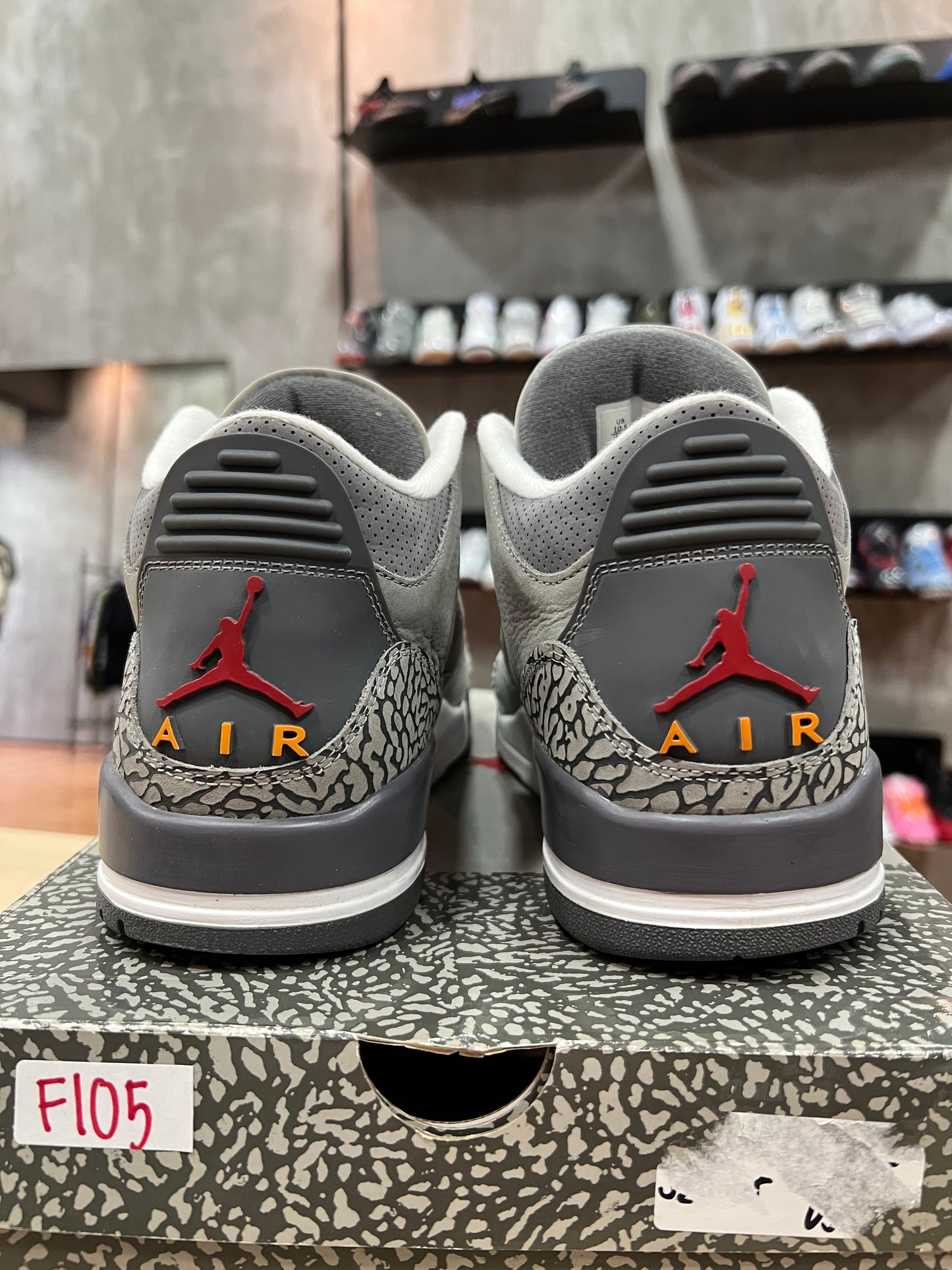 JORDAN 3 COOL GREY (DE USO)
