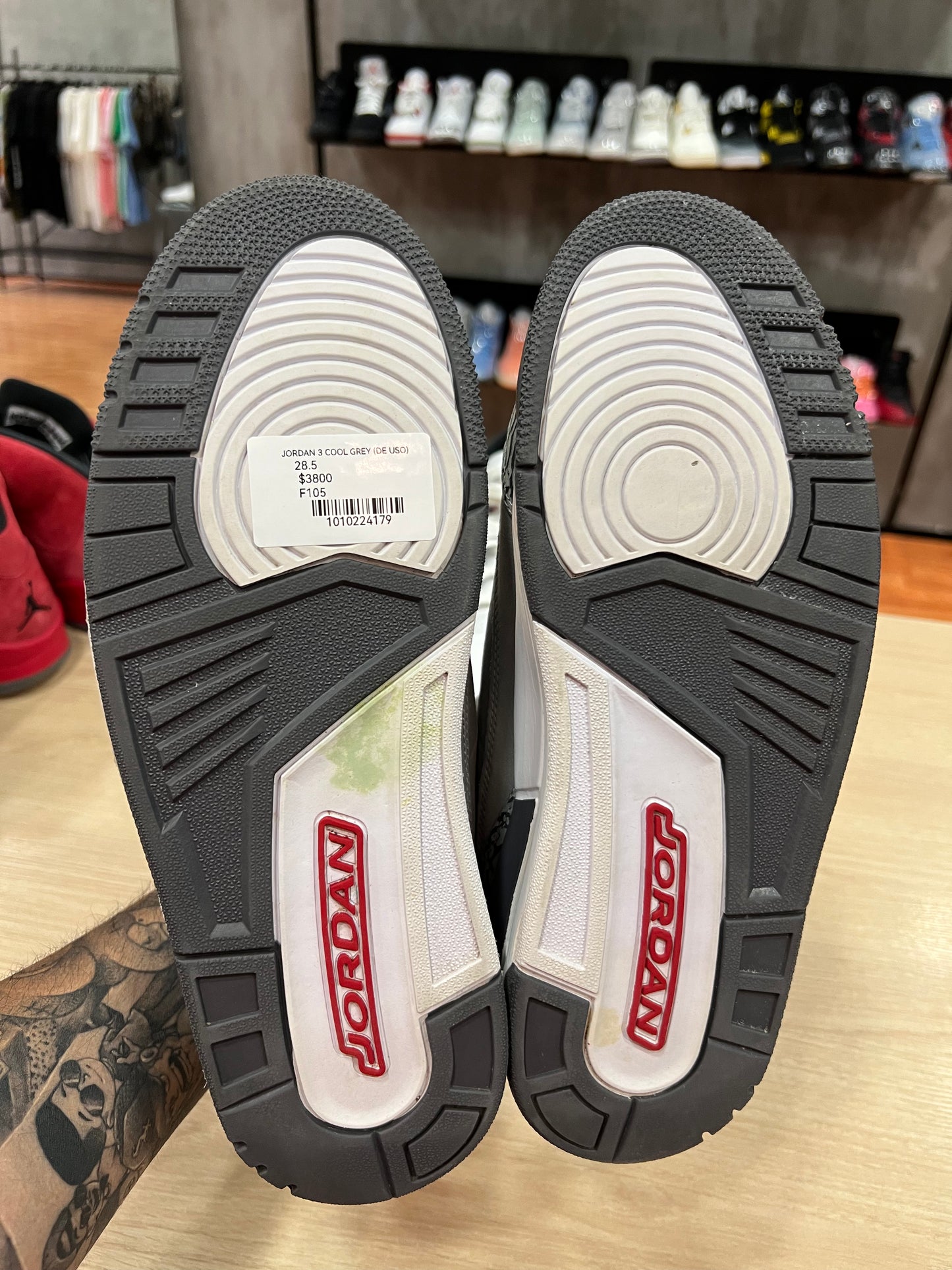 JORDAN 3 COOL GREY (DE USO)