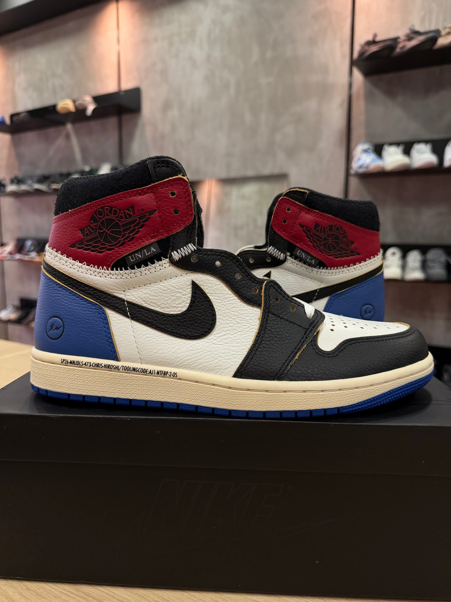 JORDAN 1 HIGH x UNION x FRAGMENT "VARSITY RED"