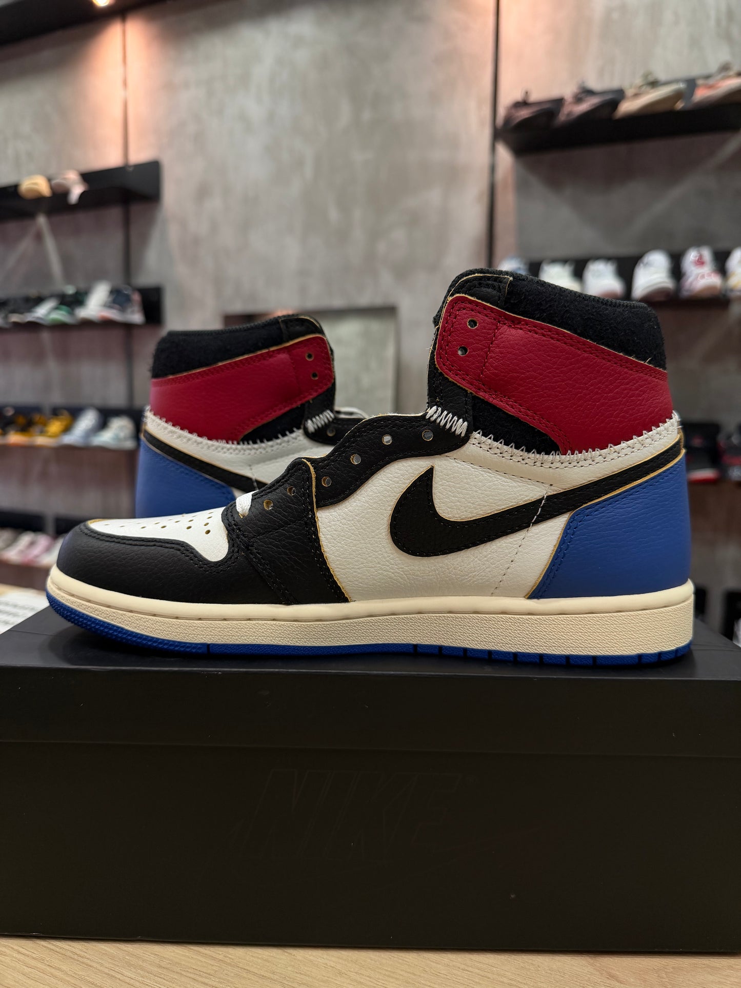JORDAN 1 HIGH x UNION x FRAGMENT "VARSITY RED"