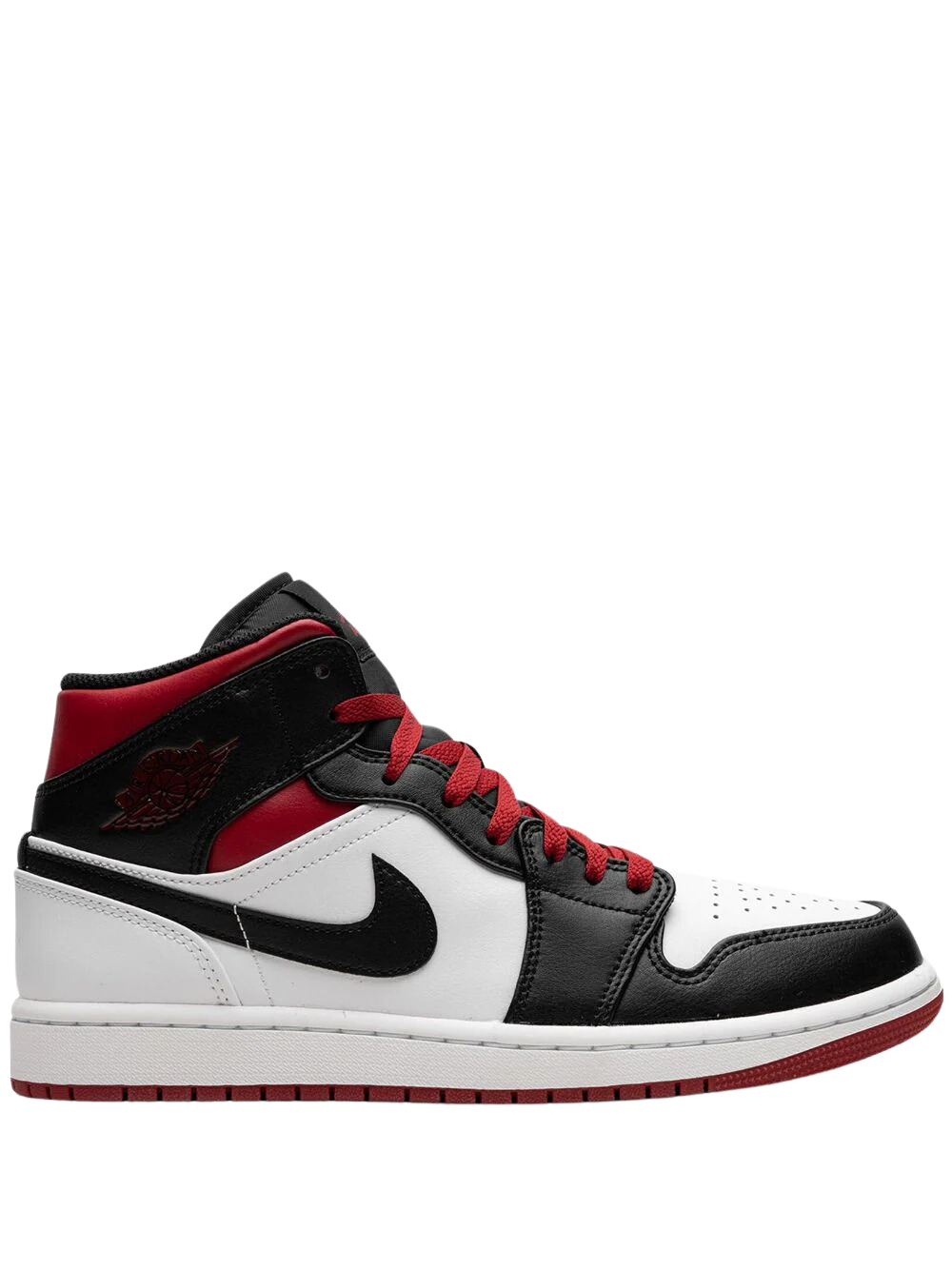 Jordan 1 Mid Gym Red Black Toe