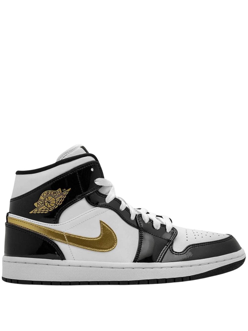 Jordan 1 Mid Patent Gold