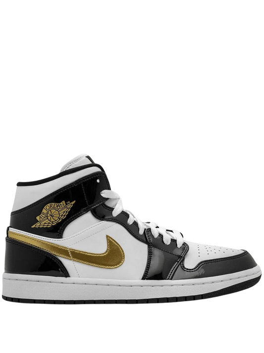 Jordan 1 Mid Patent Gold